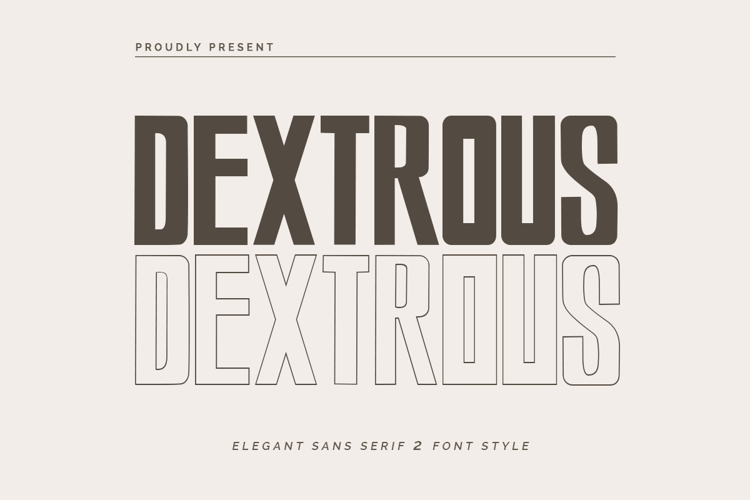 DEXTROUS Font