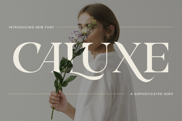 Preview of Caluxe – Modern Luxury Serif Font