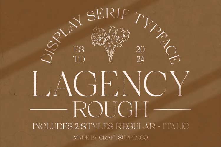 Lagency Rough Font