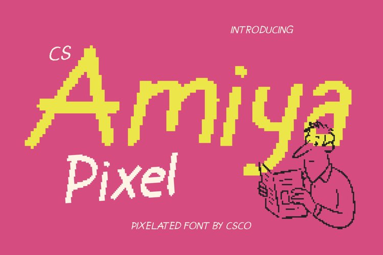 Preview of CS Amiya Pixel Font