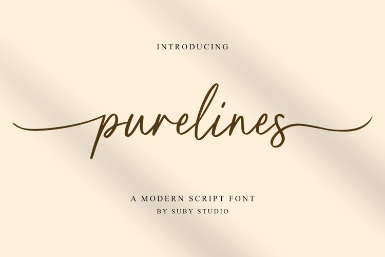 Purelines Font