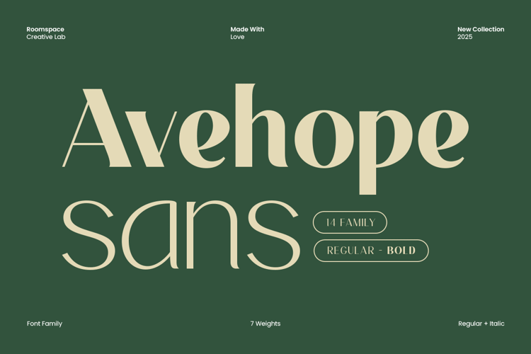 Preview of Avehope Font