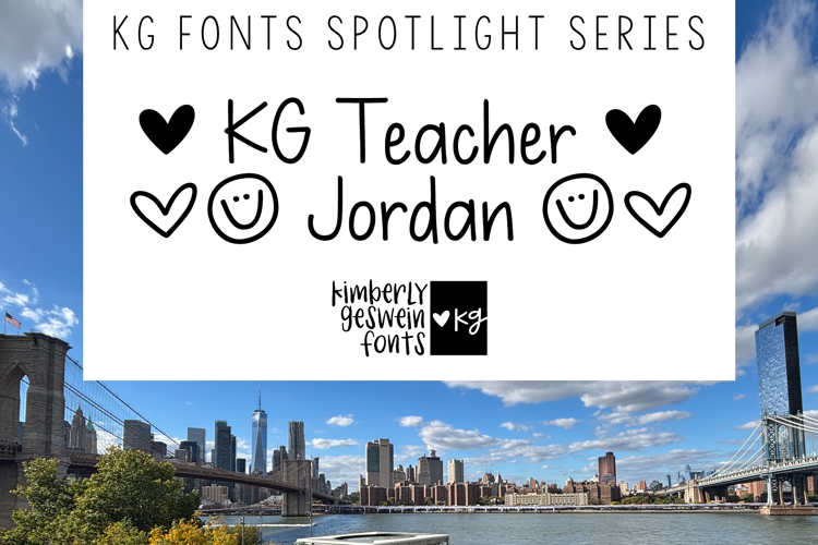 Preview of KG Teacher Jordan Font
