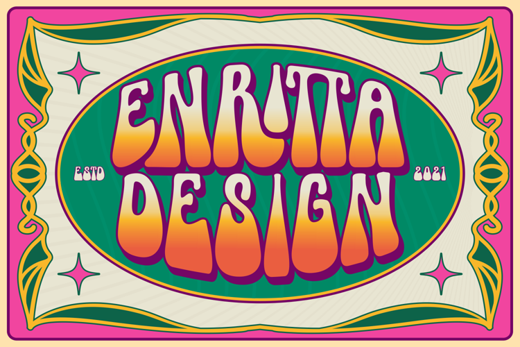 Preview of Funky Mirage Font