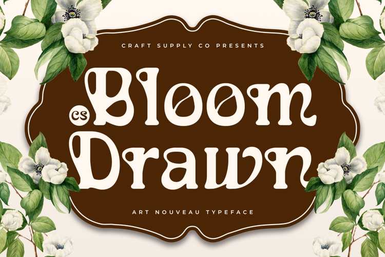 Preview of CS Bloom Drawn Font