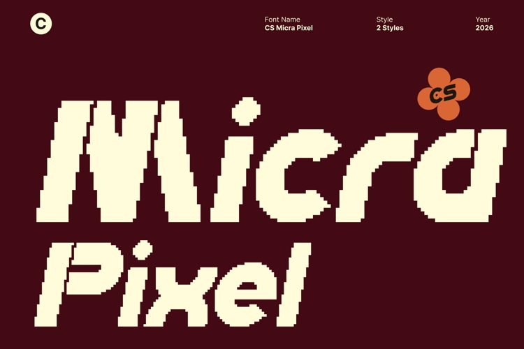 Preview of CS Micra Pixel Font