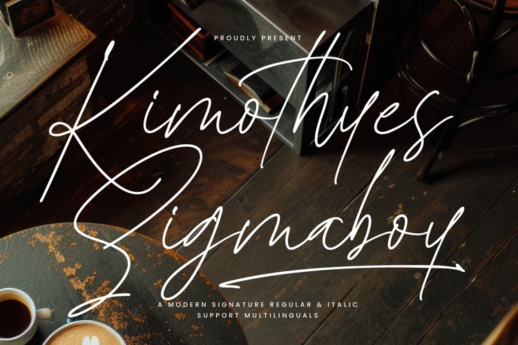 Preview of Kimothyes Sigmaboy Font