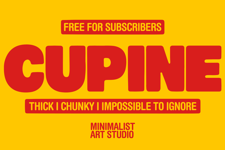 Preview of CUPINE Font