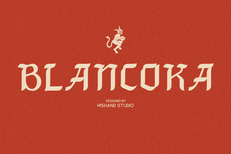 Preview of Blancoka Font