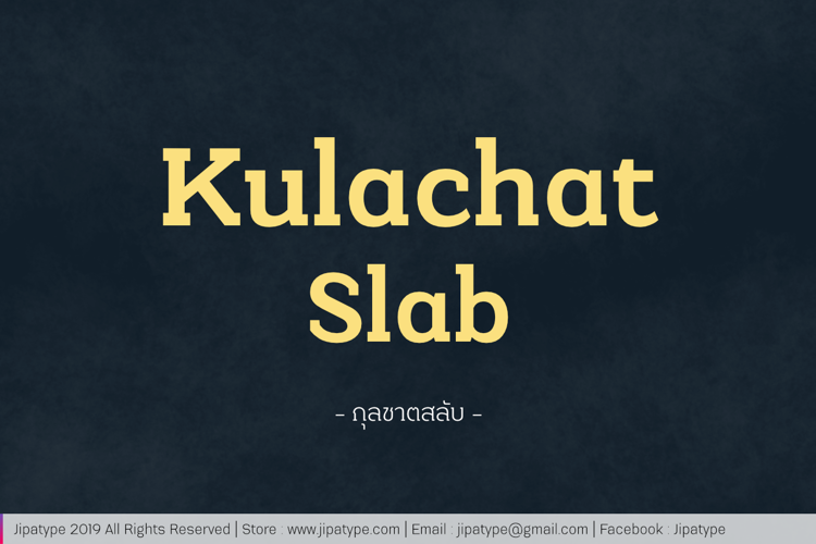 Kulachat Slab Font