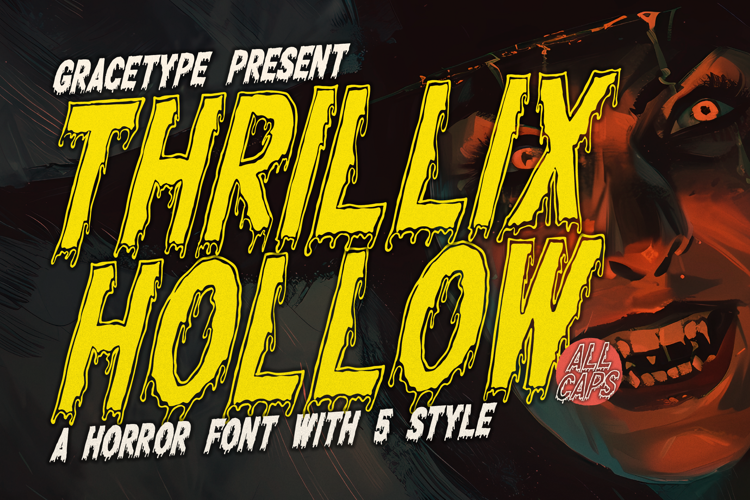 Preview of Thrillix Hollow Font