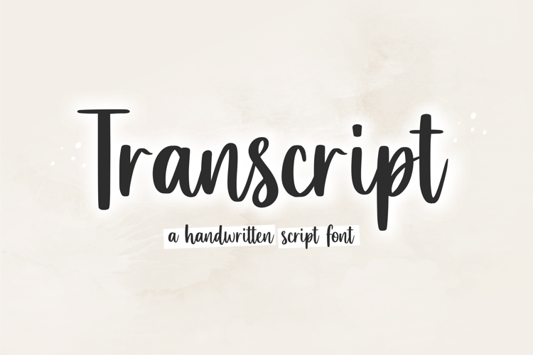 Transcript Font