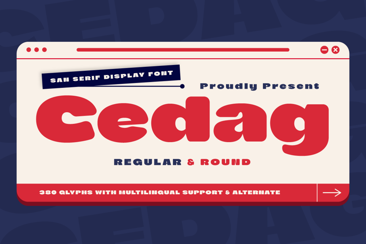 Cedag – San Serif Font