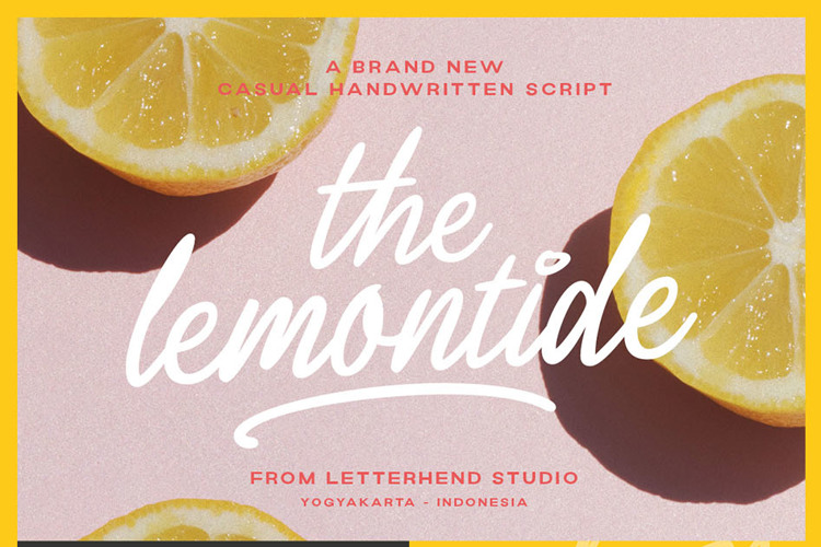 Lemontide Script Font