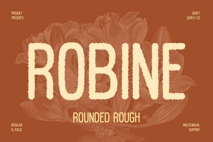 Robine Rounded Rough Font