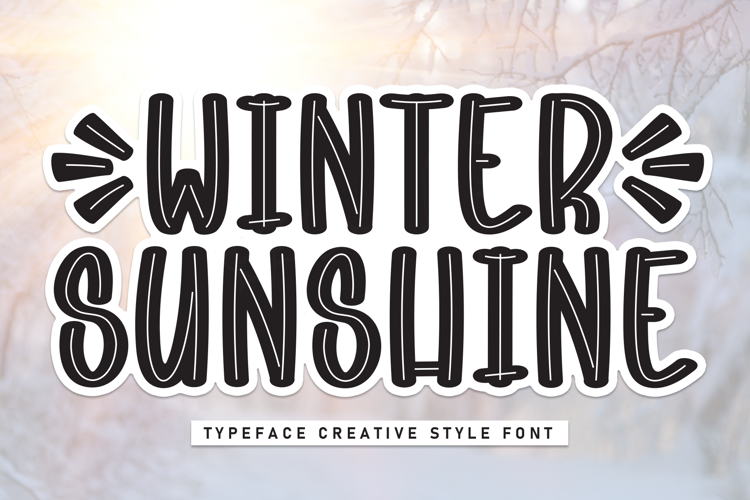 Preview of Winter Sunshine Font
