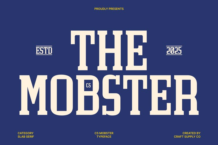 Preview of CS Mobster Font