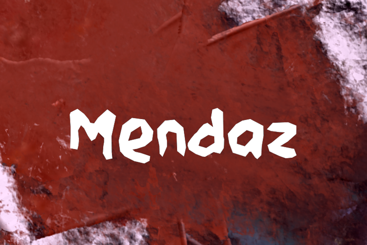 Preview of M Mendaz Font
