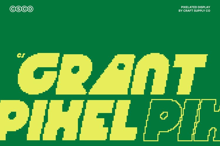 Preview of CS Grant Pixel Font