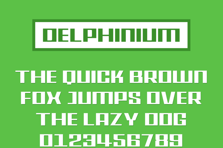 Delphinium Font