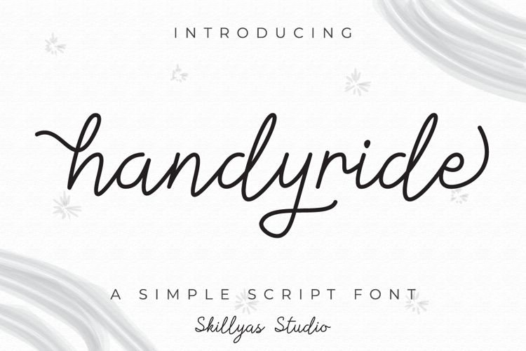 Handyride Font | Skillyas Studio | FontSpace