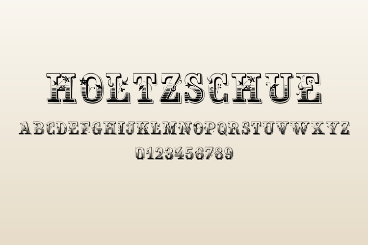 Preview of Holtzschue Font