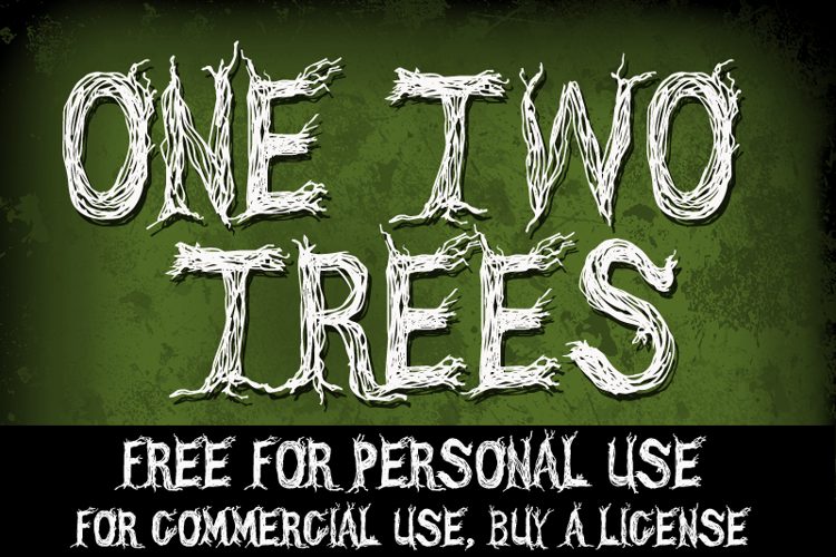 CF One Two Trees Font