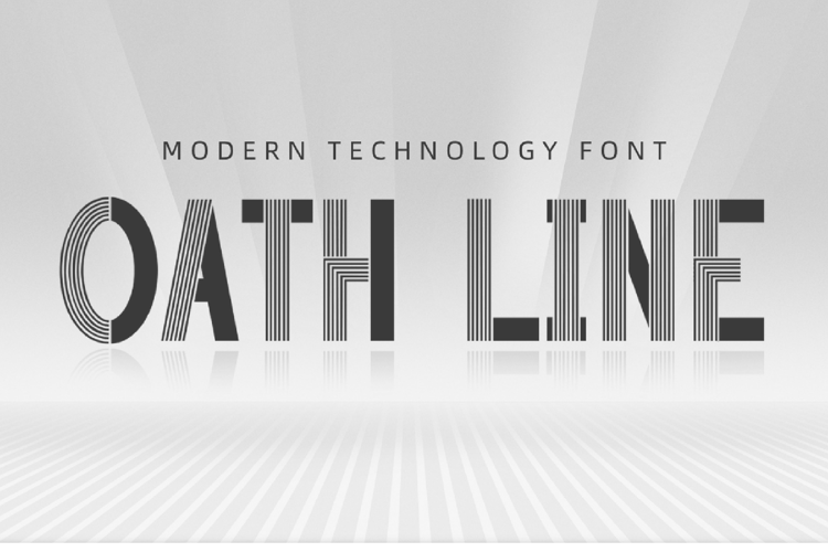 Preview of Oath Line Font