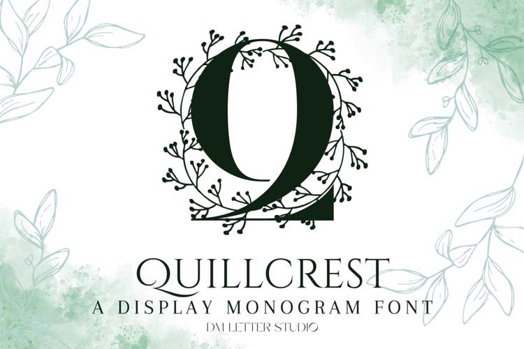 Preview of Quillcrest Monogram Font