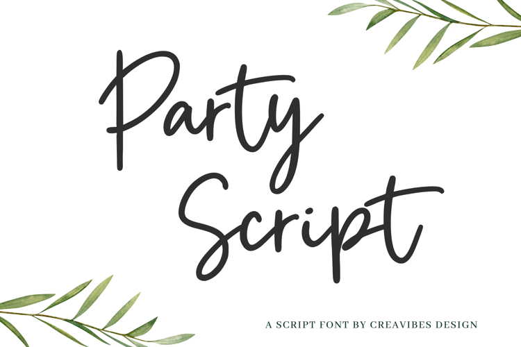 Party Script Font