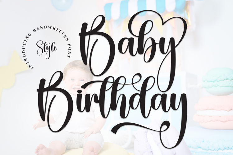 Preview of Baby Birthday Font