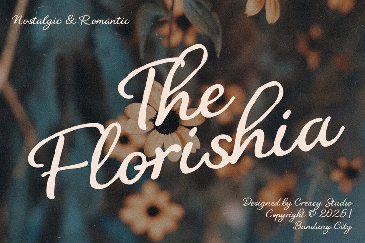 Preview of The Florishia Font
