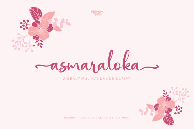 Asmaraloka Font