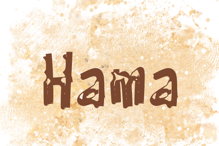 h Hama Font