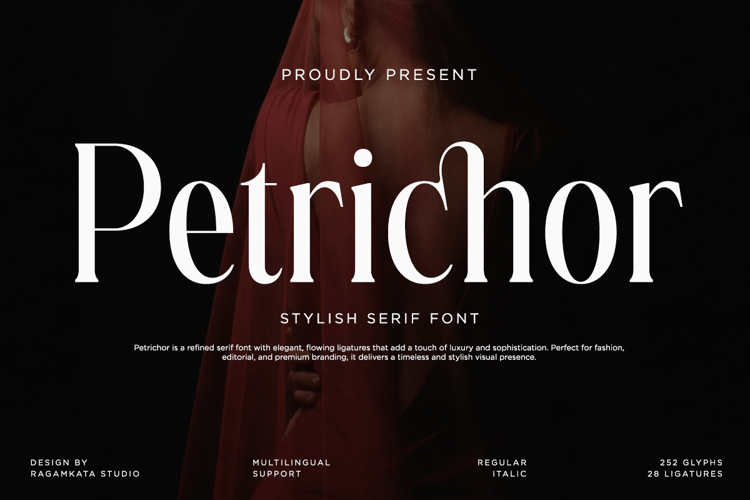 Preview of Petrichor Font