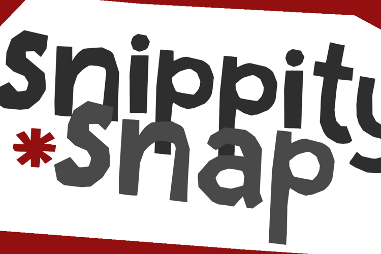 DK Snippity Snap Font