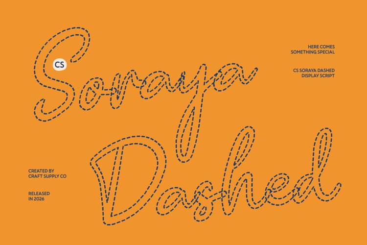 Preview of CS Soraya Dashed Font