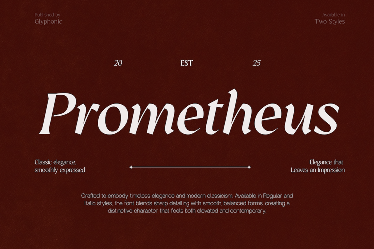 Preview of GC Prometheus Font