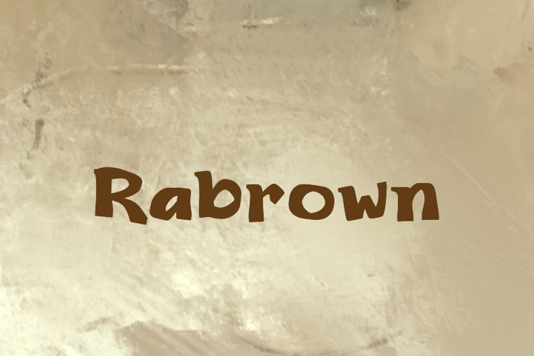 Rabrown Font