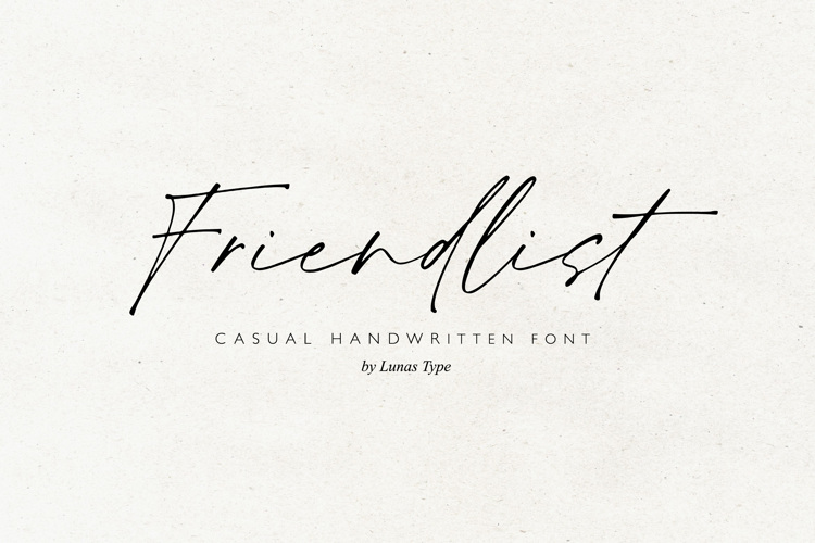 Friendlist Font