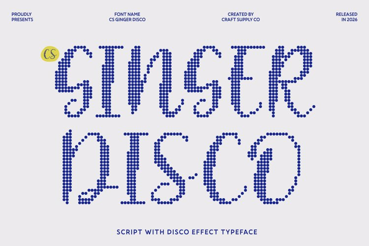 Preview of CS Ginger Disco Font