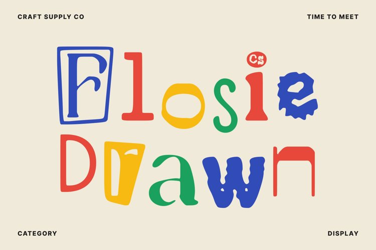 Preview of CS Flosie Drawn Font