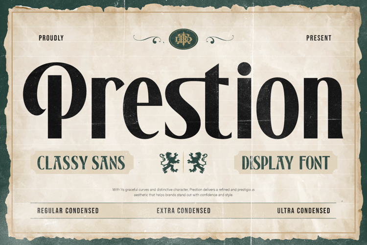 Preview of Prestion Font