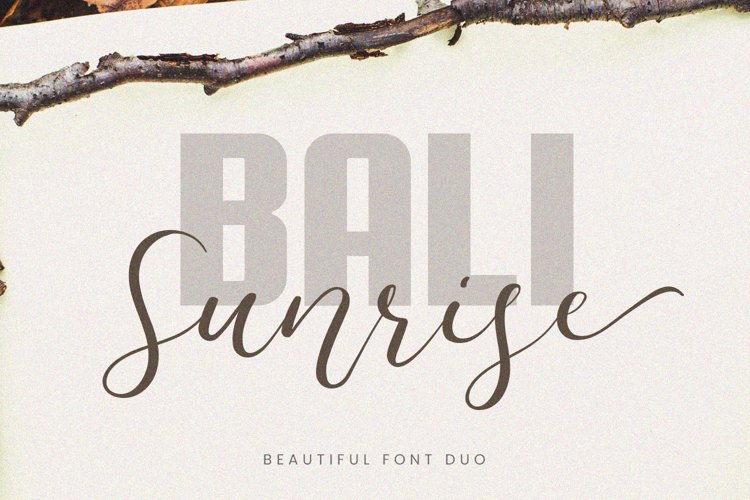 Bali Sunrise Font