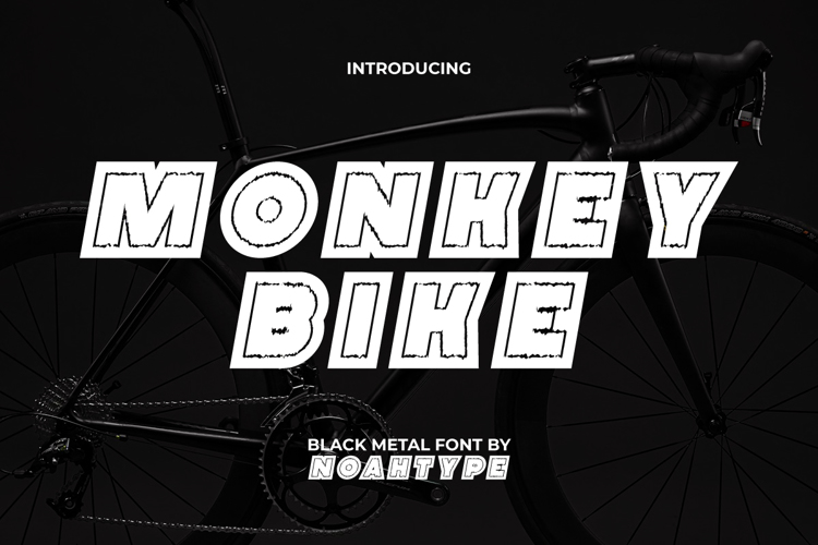 Preview of Monkey Bike Font