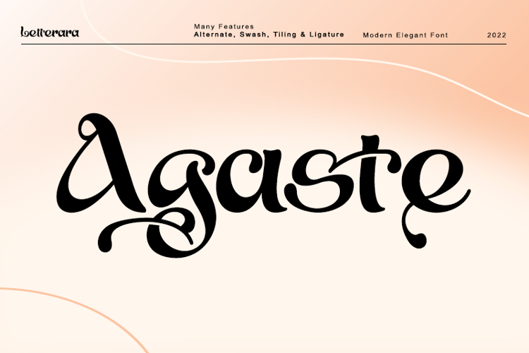 Agaste - Font