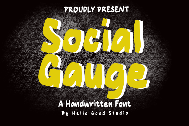 Preview of Social Gauge Font