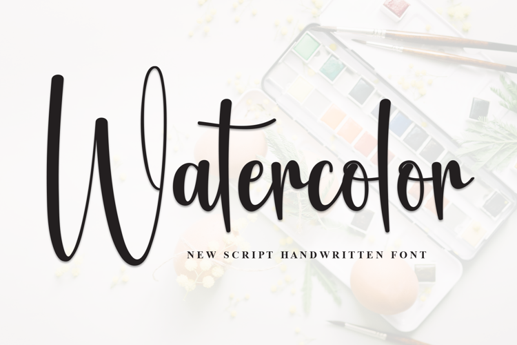 Preview of Watercolor Font