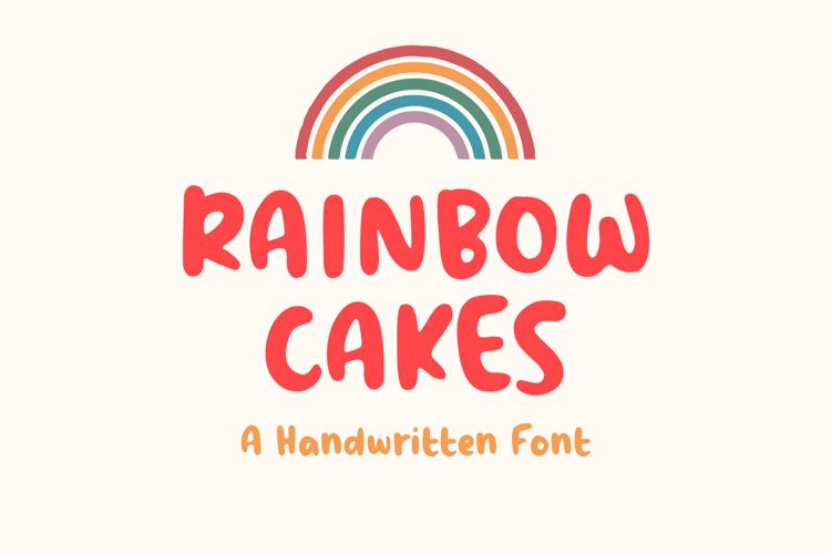 Rainbow Cakes Font