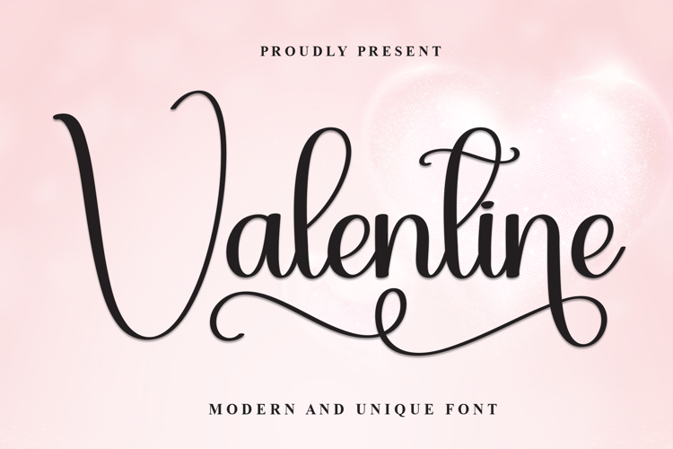 Preview of Valentine Font